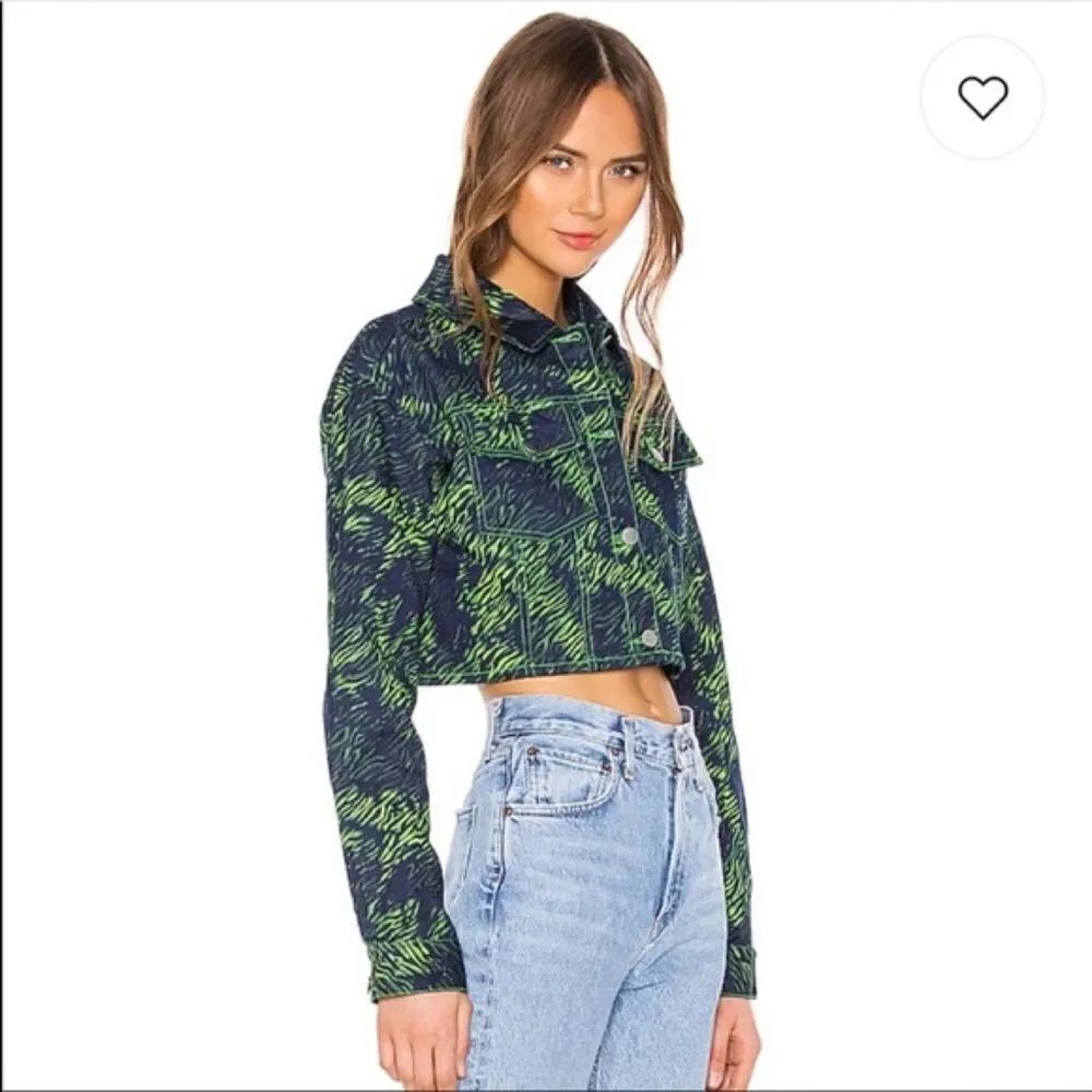 I.AM.GIA Revolve Sinead Tali Green Tiger Jacket size XS